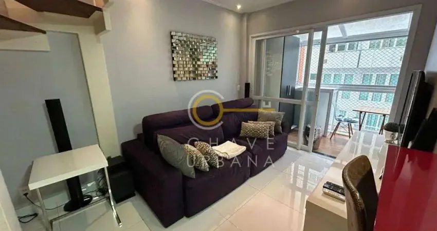 Apartamento Duplex com 1 dormitório à venda, 60 m² por R$ 882.000,00 - Gonzaga - Santos/SP