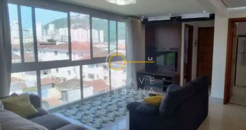 Apartamento com 3 dormitórios à venda, 100 m² por R$ 827.000,00 - Marapé - Santos/SP