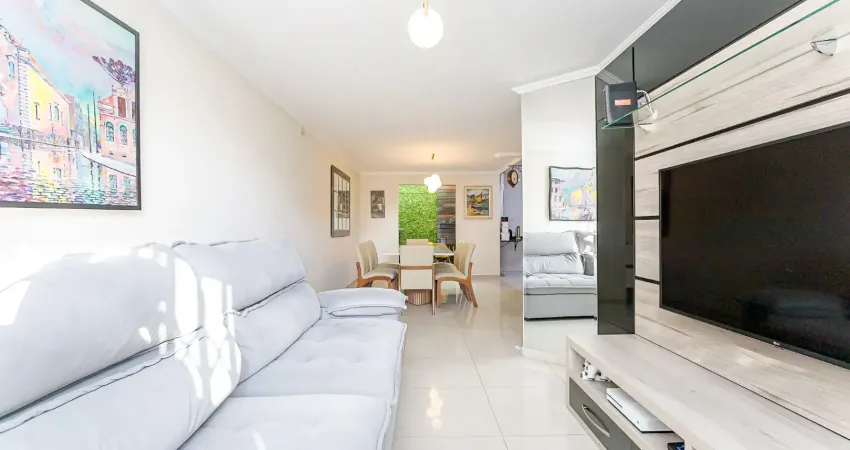 2 vaga de garagem coberta; - sala ampla para 2 ambientes com painel para tv; - lavabo; - cozinha com armários; - área de serviço com armário; - espaço coberto com churrasqueira; - escada em granito; -