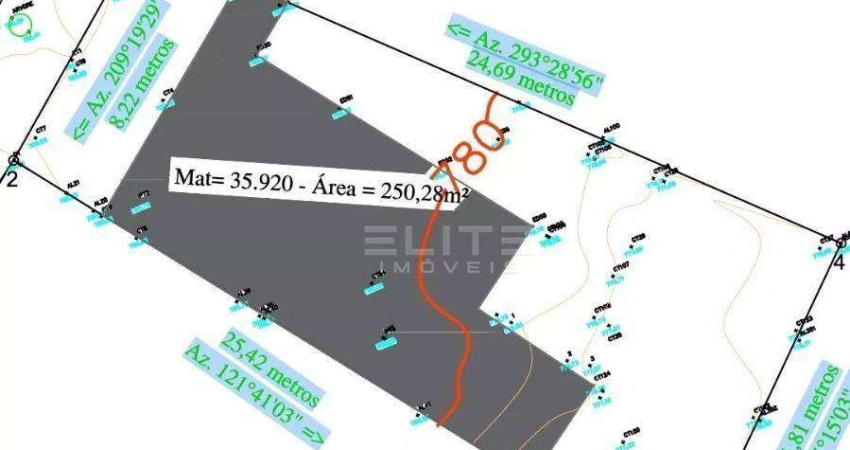 Terreno à venda, 249 m² por R$ 742.000,00 - Vila Guiomar - Santo André/SP
