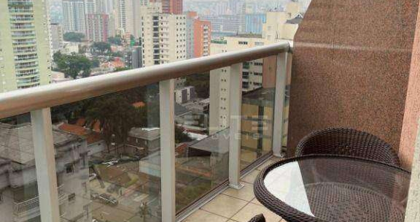 Apartamento com 1 dormitório para alugar, 86 m² por R$ 5.332,25/mês - Jardim - Santo André/SP