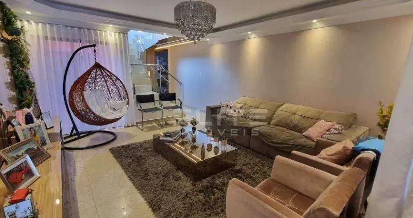 Sobrado com 4 dormitórios para alugar, 225 m² por R$ 9.094,05/mês - Vila São Pedro - Santo André/SP