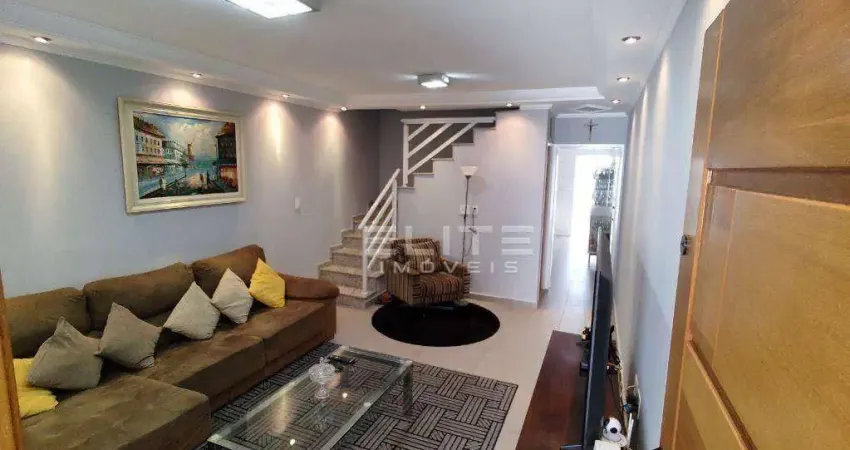Sobrado com 3 dormitórios à venda, 138 m² por R$ 890.000 - Vila Metalúrgica - Santo André/SP