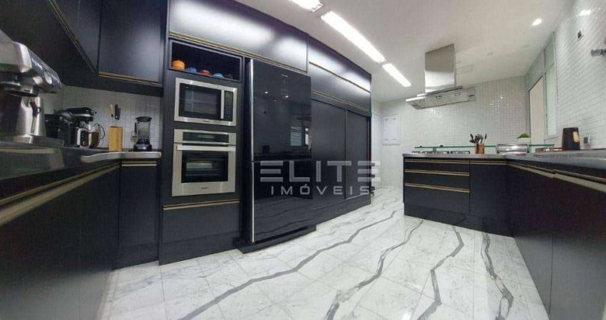 Apartamento com 4 dormitórios para alugar, 196 m² por R$ 8.300,00/mês - Vila Valparaíso - Santo André/SP