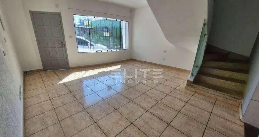 Sobrado com 2 dormitórios para alugar, 104 m² por R$ 2.918,53/mês - Jardim - Santo André/SP