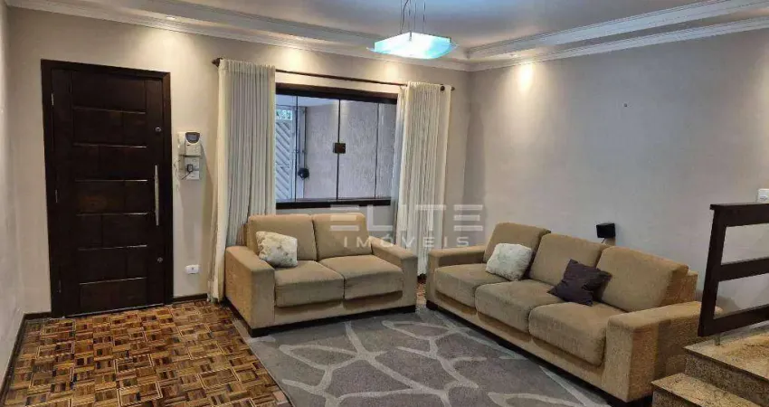 Sobrado com 2 dormitórios para alugar, 138 m² por R$ 3.572/mês - Campestre - Santo André/SP