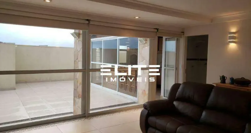 Cobertura com 3 dormitórios à venda, 196 m² por r$ 1.200.000,00 - jardim bela vista - santo andré/sp