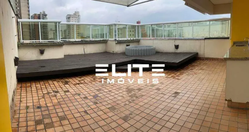 Cobertura com 3 dormitórios para alugar, 250 m² por r$ 12.500,75/mês - jardim - santo andré/sp