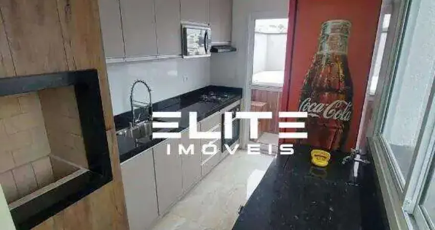 Cobertura com 3 dormitórios à venda, 124 m² por r$ 750.000,00 - vila scarpelli - santo andré/sp