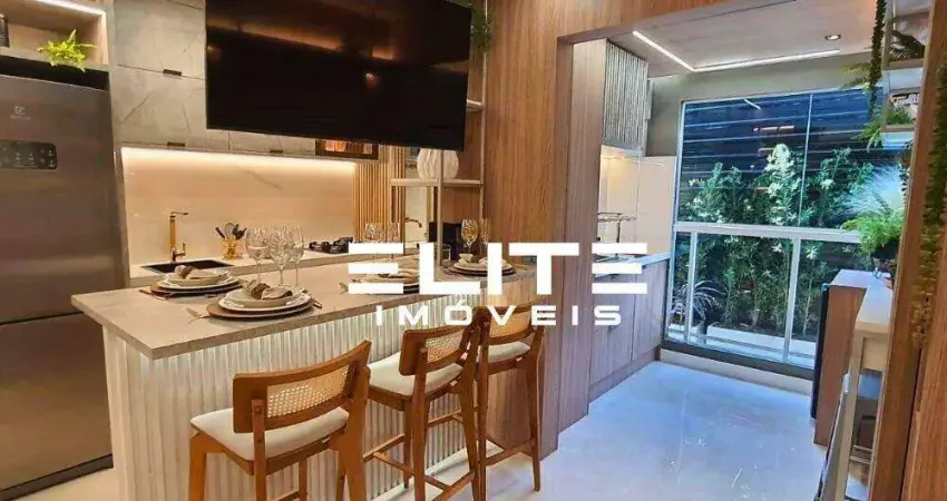 Apartamento com 2 dormitórios à venda, 58 m² por r$ 522.000,00 - vila alzira - santo andré/sp