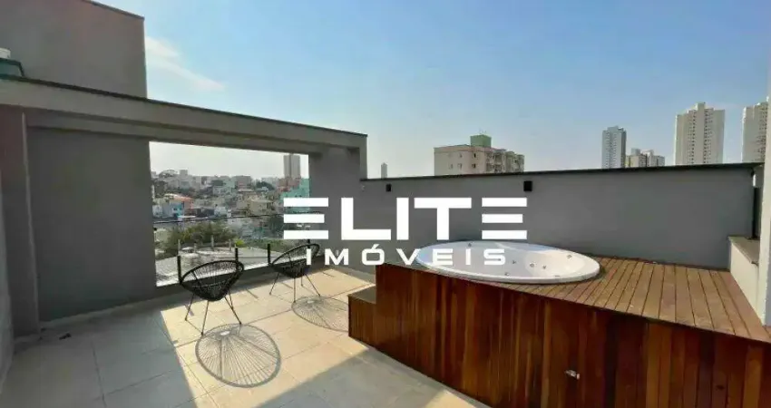 Cobertura com 2 dormitórios à venda, 117 m² por r$ 734.000,00 - campestre - santo andré/sp