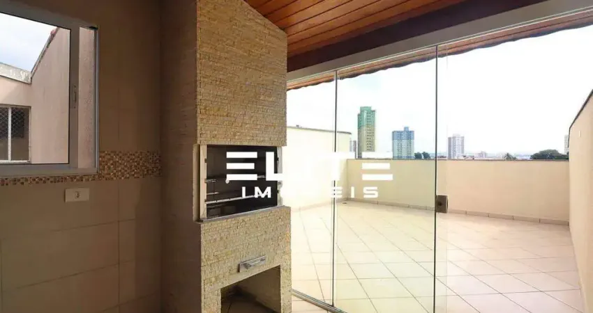 Cobertura com 2 dormitórios à venda, 104 m² por r$ 580.000,00 - vila valparaíso - santo andré/sp