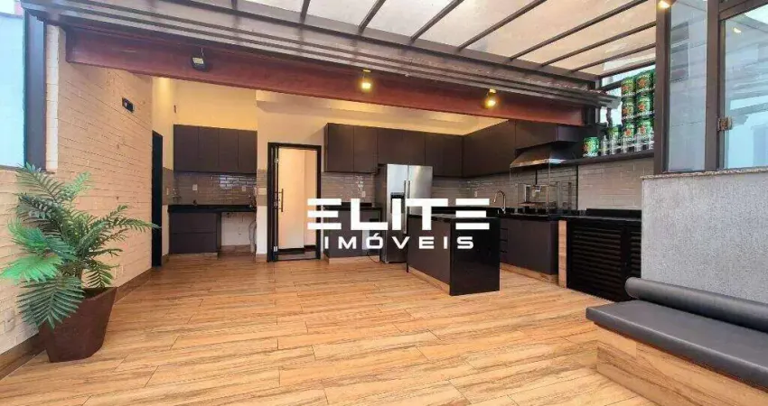 Cobertura com 2 quartos sendo 2 suítes à venda, 100 m² por r$ 679.000 - vila bastos - santo andré/sp