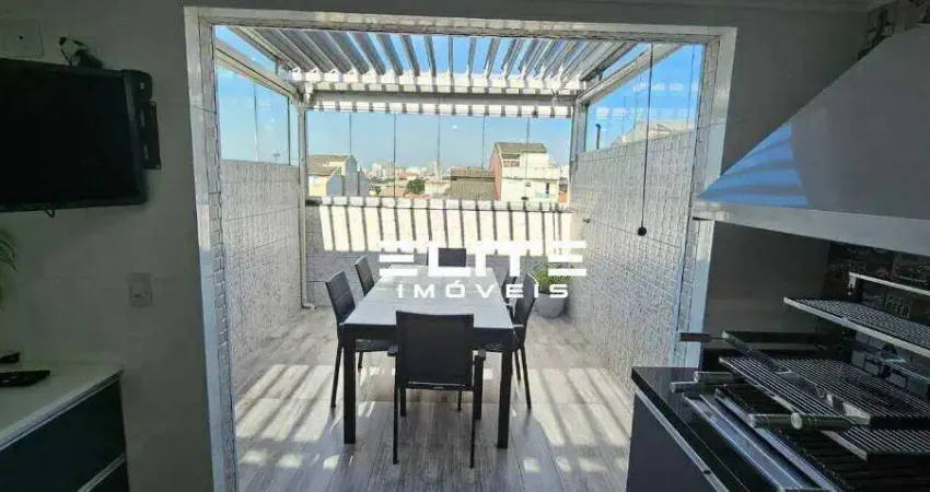 Cobertura à venda, 110 m² por r$ 532.000,00 - vila metalúrgica - santo andré/sp