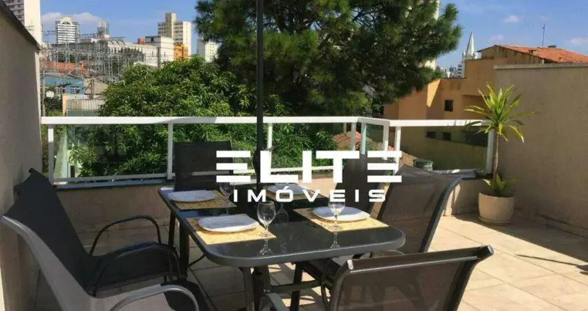 Cobertura com 3 dormitórios 1 suíte à venda, 160 m² por r$ 680.000 - casa branca - santo andré/sp