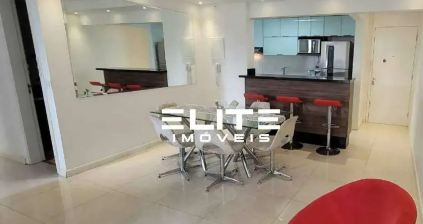 Apartamento com 73 m² de área privativa totalmente mobiliado, 02 dormitórios sendo uma suíte, andar alto com vista livre próximo ao shopping plaza.