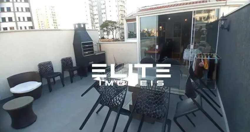 Cobertura com 2 dormitórios à venda, 106 m² por r$ 795.000,00 - vila gilda - santo andré/sp