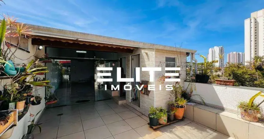 Cobertura com 2 dormitórios à venda, 136 m² por r$ 570.000,00 - vila alzira - santo andré/sp