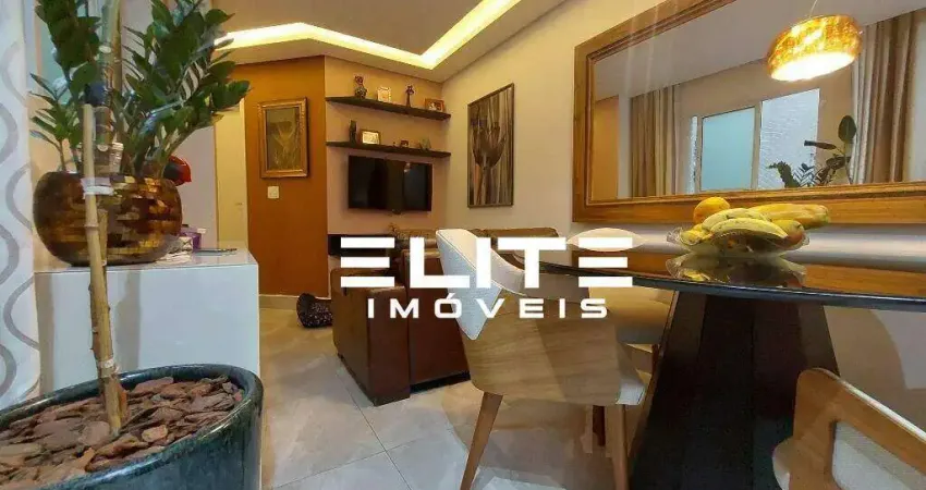 Cobertura à venda, 90 m² por r$ 640.000,00 - campestre - santo andré/sp