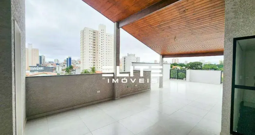 Cobertura com 3 dormitórios à venda, 143 m² por r$ 880.000,00 - vila guiomar - santo andré/sp