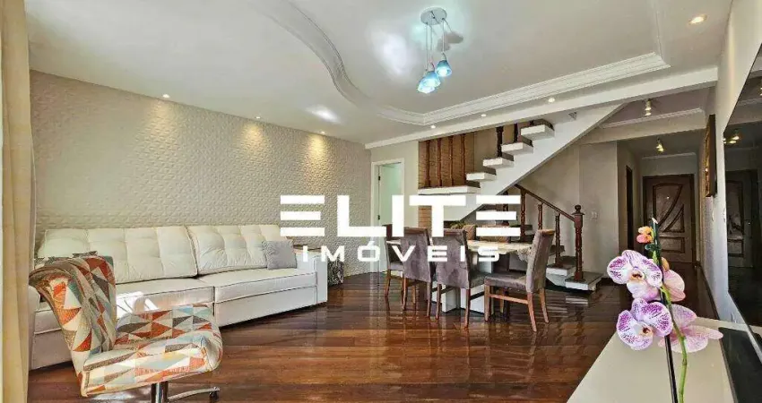 Apartamento triplex com 3 dormitórios à venda, 189 m² por r$ 885.000,00 - santa maria - santo andré/sp