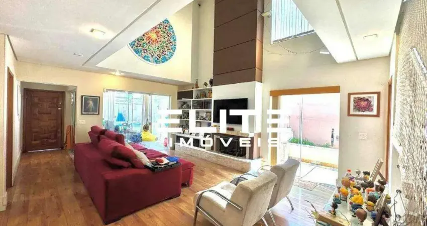 Sobrado para alugar, 399 m² por r$ 10.083,33/mês - jardim - santo andré/sp