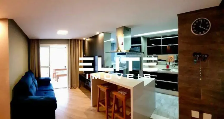 Apartamento com 72 m² com 02 dormitórios sendo 01 com clouset, sacada gourmet andar alto com vista livre.