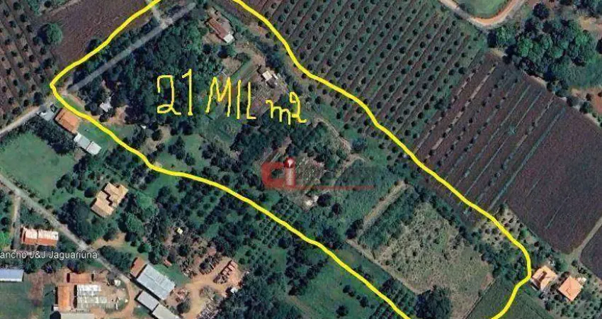 Terreno à venda, 21000 m² por R$ 1.000.000,00 - Guedes - Jaguariúna/SP