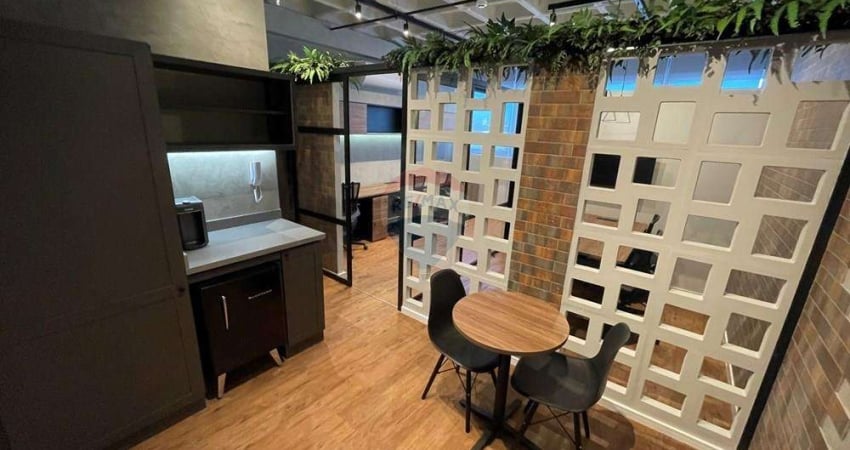 Sala comercial mobiliada para locação com 35,67m², no Patteo Mogilar, na Vila Mogilar - Mogi das Cruzes/ SP