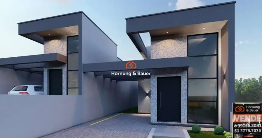 Casa à venda em Campo Bom, bairro Firenze! Com 62m², em construção