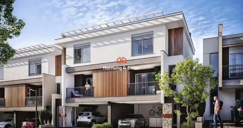 Lançamento em são leopoldo! casas à venda no condomínio hom enjoy living - bairro morro do espelho