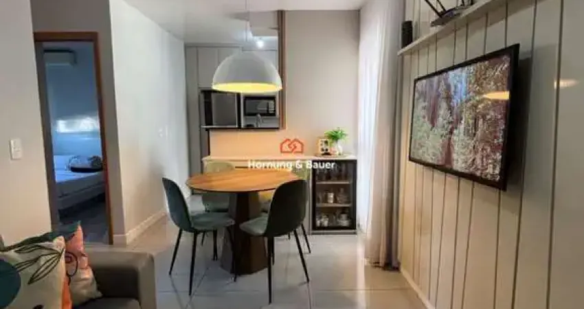 Apartamento térreo semimobiliado lindíssimo, de 2 dormitórios em novo hamburgo-condomínio com infraestrutura completa