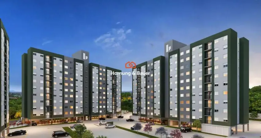 Lançamento em Novo Hamburgo! Apartamentos com sacada à venda no bairro Canudos - Residencial Viena