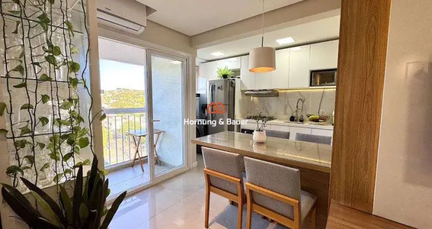 Apartamento semimobiliado à venda em novo hamburgo, bairro guarani - ed. residencial bento gonçalves i