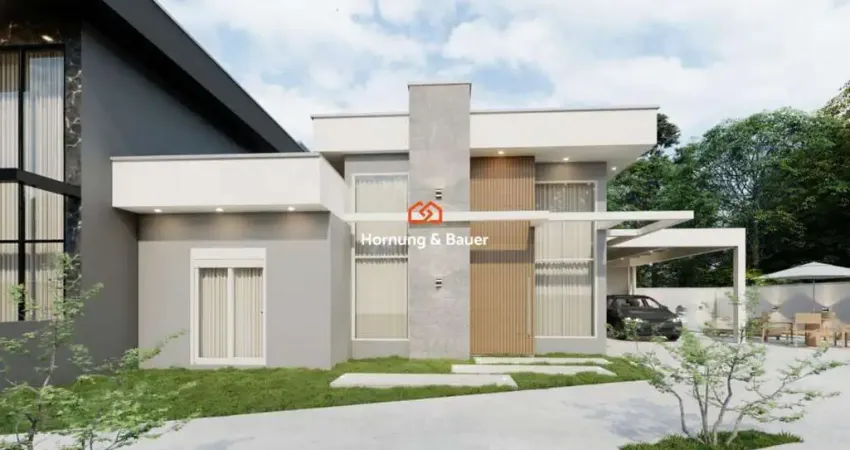 Casa de esquina com piscina em campo bom, metzler - em construção!