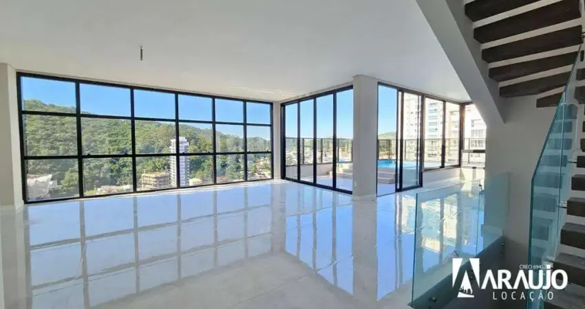 Apartamento triplex com 3 suítes para alugar na fazenda - itajaí