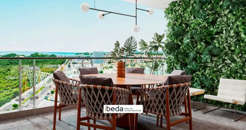 Ibeda - apartamento no capim macio essence residencial, 3 suítes, lavabo, wc ser