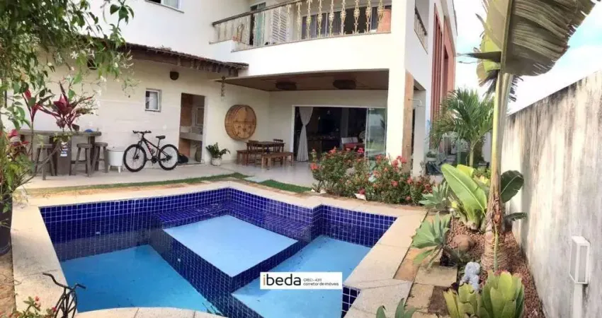 Casa Alphaville Natal, Sala ampla, 5 suítes, piscina, área gourmet, 4 vgs, 410m2