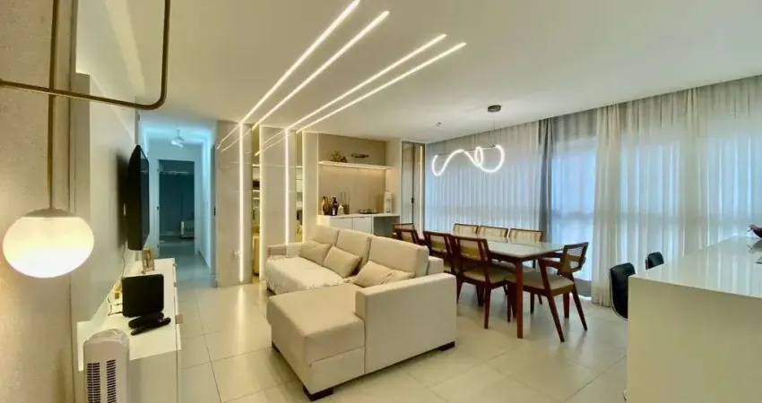 Apartamento Capim Macio Mobiliado com 3 quartos (1 suíte) 83m2 nascente, piscina