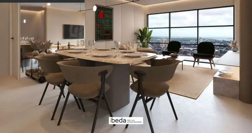 Ibeda - gemini apartamento em lagoa nova. sala, cozinha, 2 suítes + 1 semi. 97m2