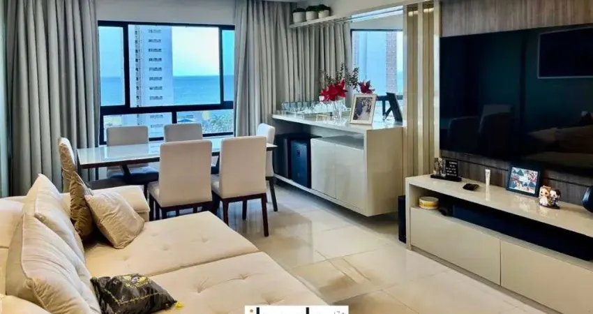 Ibeda - apartamento a venda ponta negra. semi mobiliado. sala, cozinha, 3 suítes