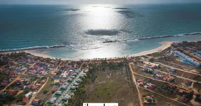 Ibeda - terreno em condomínio praia de tabatinga 100metros praia com 220m2 plano