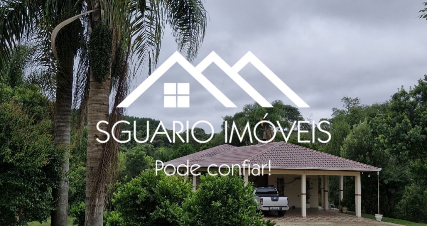 R$ 950 MIL - CHÁCARA 8.794 m² C/MATRÍCULA, CASA 230 m², 2 TANQUES DE PEIXES E RIACHO, MANDIRITUBA/PR.
