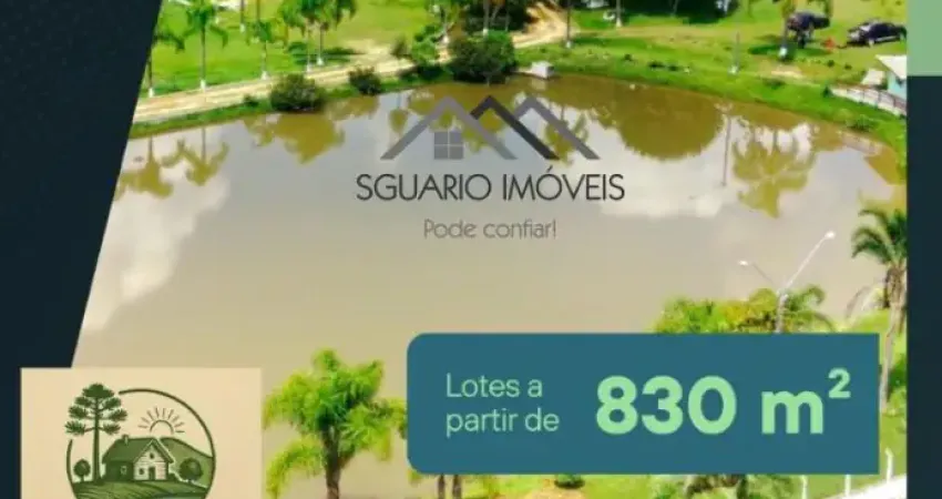 A partir de r$ 74.829 - lotes rurais em condomínio, entrada + restante em até 72 vezes, contenda/pr.