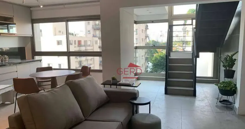 Cobertura com 1 dormitório para alugar, 85 m² por R$ 15.500,00/mês - Jardim Paulista - São Paulo/SP