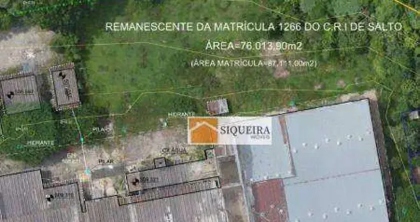 Área à venda, 88000 m² por R$ 20.000.000,00 - Distrito Industrial - Salto/SP