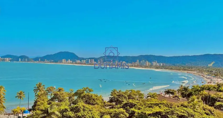 Maravilhoso apartamento na praia da enseada vista para o mar e varanda gourmet