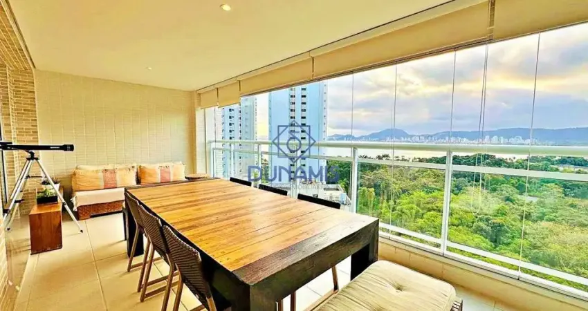 Apartamento alto padrão com varanda gourmet na praia da enseada