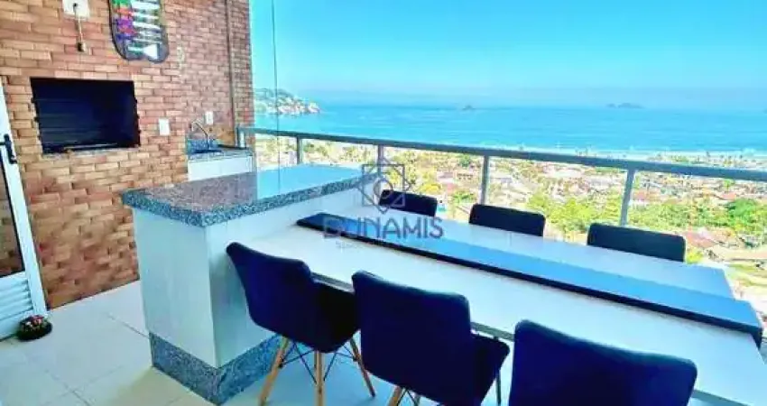 Belíssimo apartamento na praia da enseada e vista para o mar.