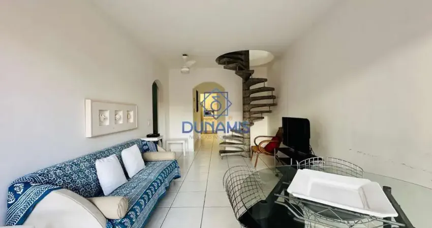 Oportunidade cobertura duplex à venda na praia da enseada - prédio com lazer